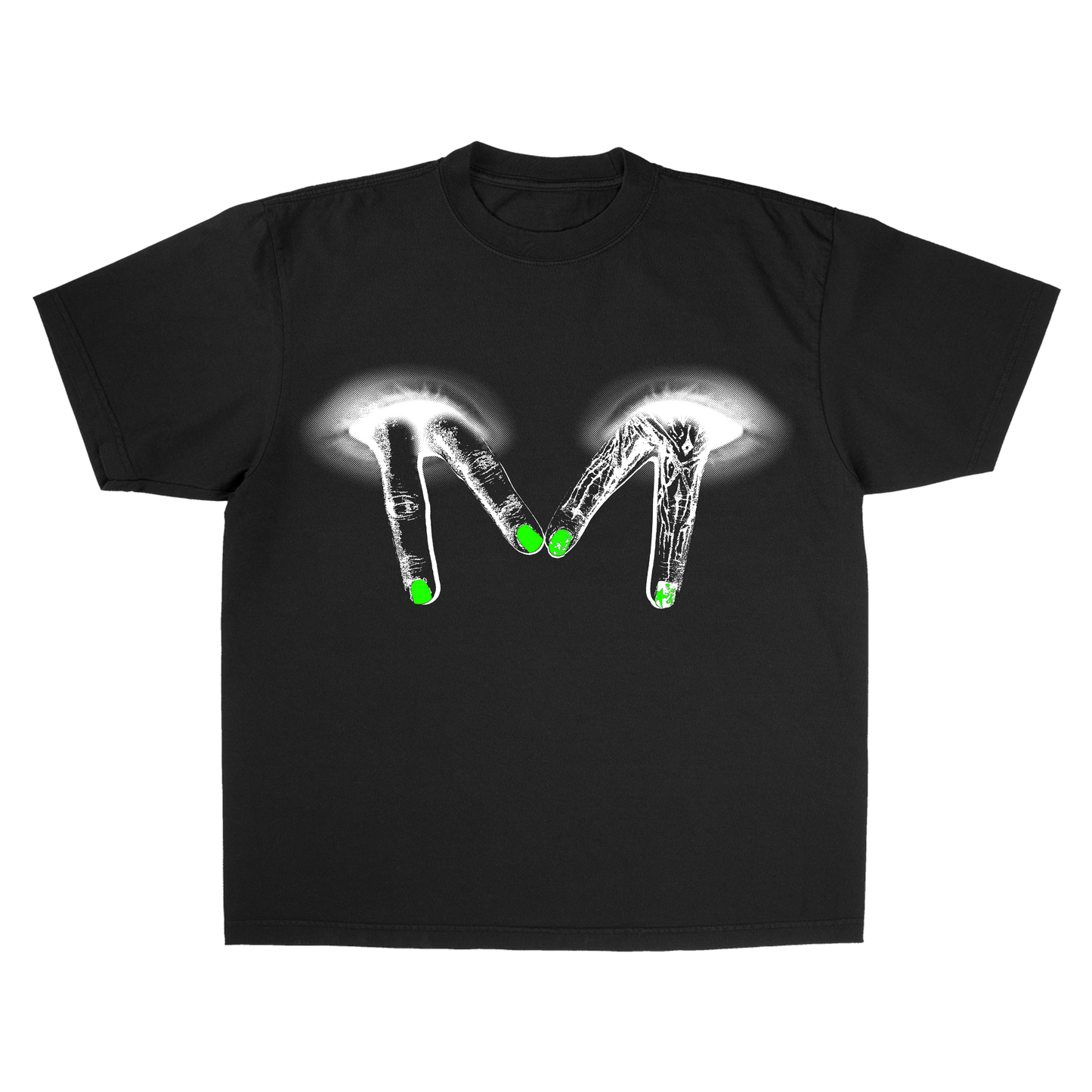 Fingers Black Tee